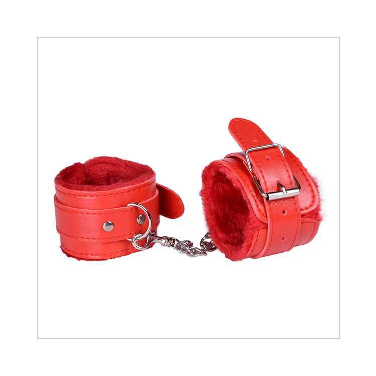 "Bubblegum Bondage”
Pastel plush handcuffs with adjustable buckles. Designed for cuties who pretend to resist.