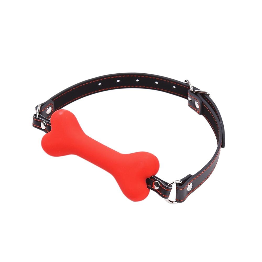 "Gagged by Obedience" – Ball Gag with Bone
No silly ball. You chew this bone while remaining blissfully muted. A constant reminder: your noise is a privilege, not a right.