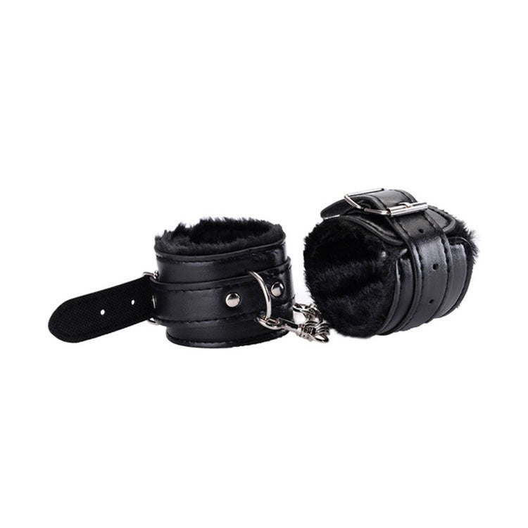 "Bubblegum Bondage”
Pastel plush handcuffs with adjustable buckles. Designed for cuties who pretend to resist.