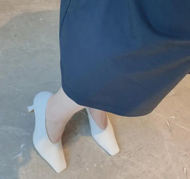 "The Correctional Heel"
Too clumsy? Good. These are punishment shoes. Practice until your strut pleases me