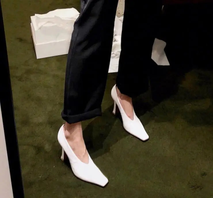 "The Correctional Heel"
Too clumsy? Good. These are punishment shoes. Practice until your strut pleases me