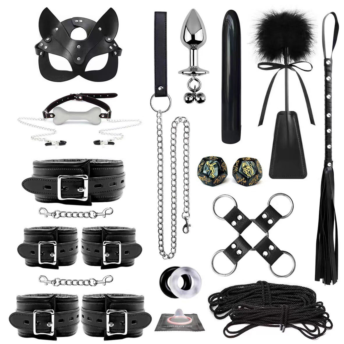 "Obedience Overload”
A full seven piece set: toys, toys, toys, toys, toys, and more toys. This isn’t playtime—it’s your purpose.