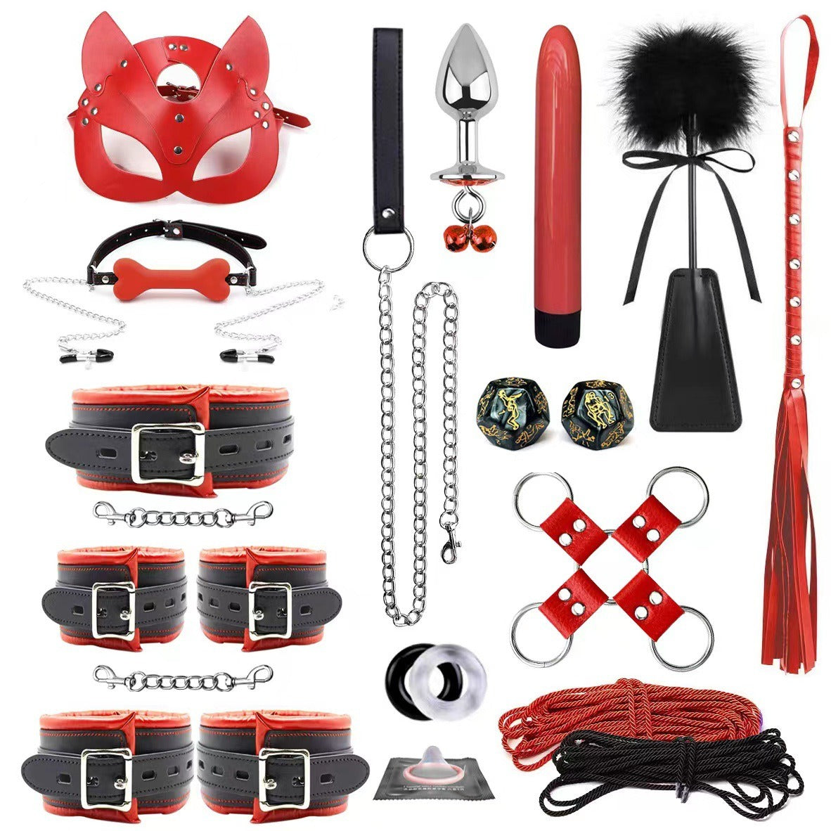 "Obedience Overload”
A full seven piece set: toys, toys, toys, toys, toys, and more toys. This isn’t playtime—it’s your purpose.