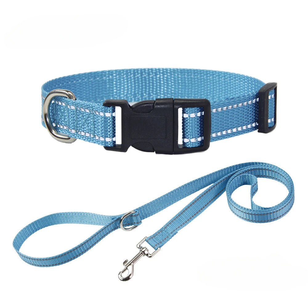 A Nylon Collar and Leash Set