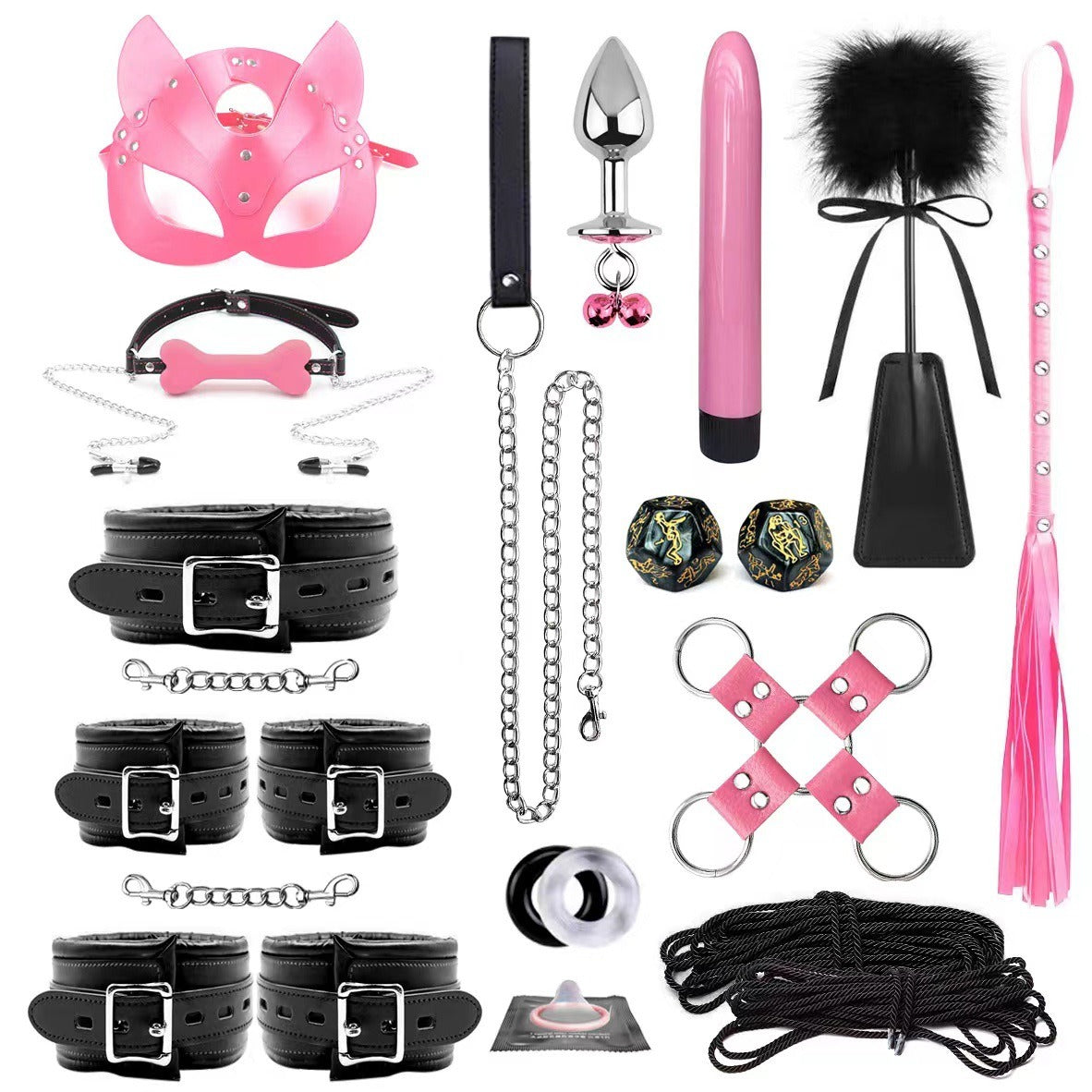 "Obedience Overload”
A full seven piece set: toys, toys, toys, toys, toys, and more toys. This isn’t playtime—it’s your purpose.