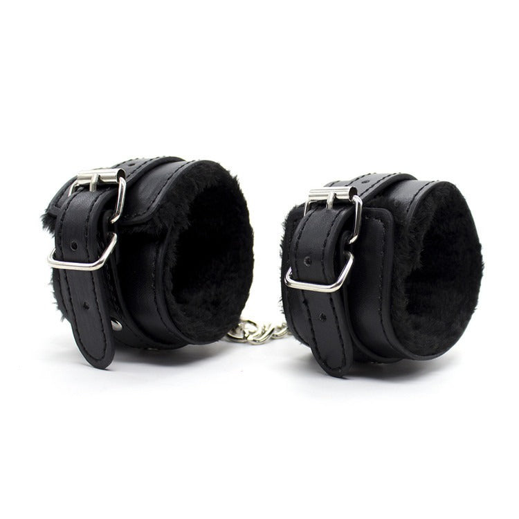 “Scarlet Silken Shackle” – Red leather handcuffs for soft wrists. Wriggle all you want—you’re staying right there for Mistress.

(Other colors available)