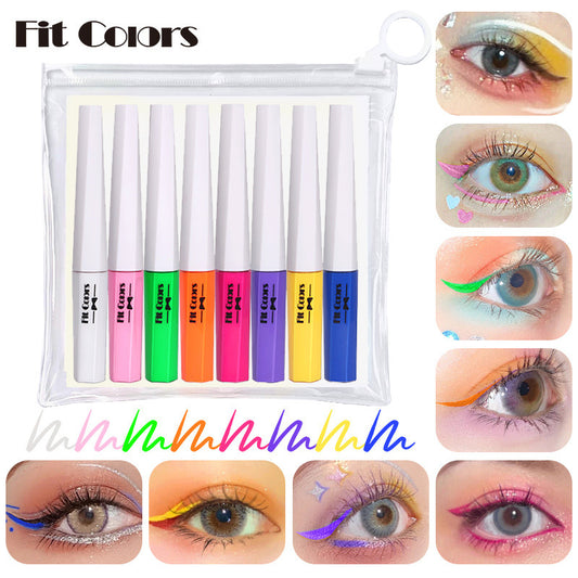 “Rainbow Obey Liner Set” – Neon multi-color eyeliner to mark your eyes like a well-trained doll. Apply every hue as proof you’re mine.