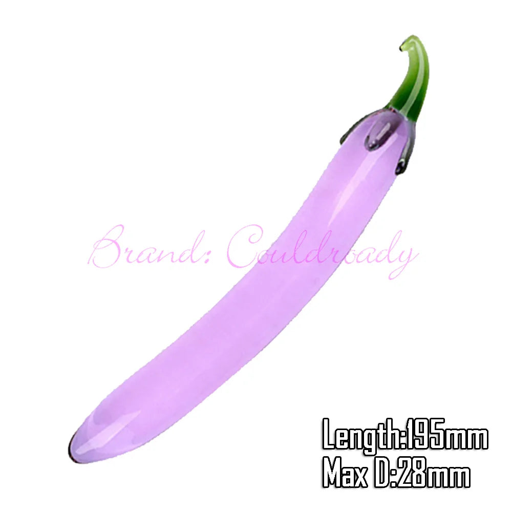 Pyrex Glass Dildo 195x33mm Fake Penis Crystal Anal Beads Butt Plug Prostate Massager G Spot Female Masturbation Toys