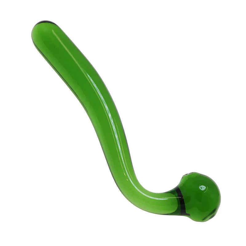 2 Colors Pyrex Glass Dildo Fake Penis Crystal Anal Beads Butt Plug Prostate Massager G Spot Female Masturbation Toys For Women
