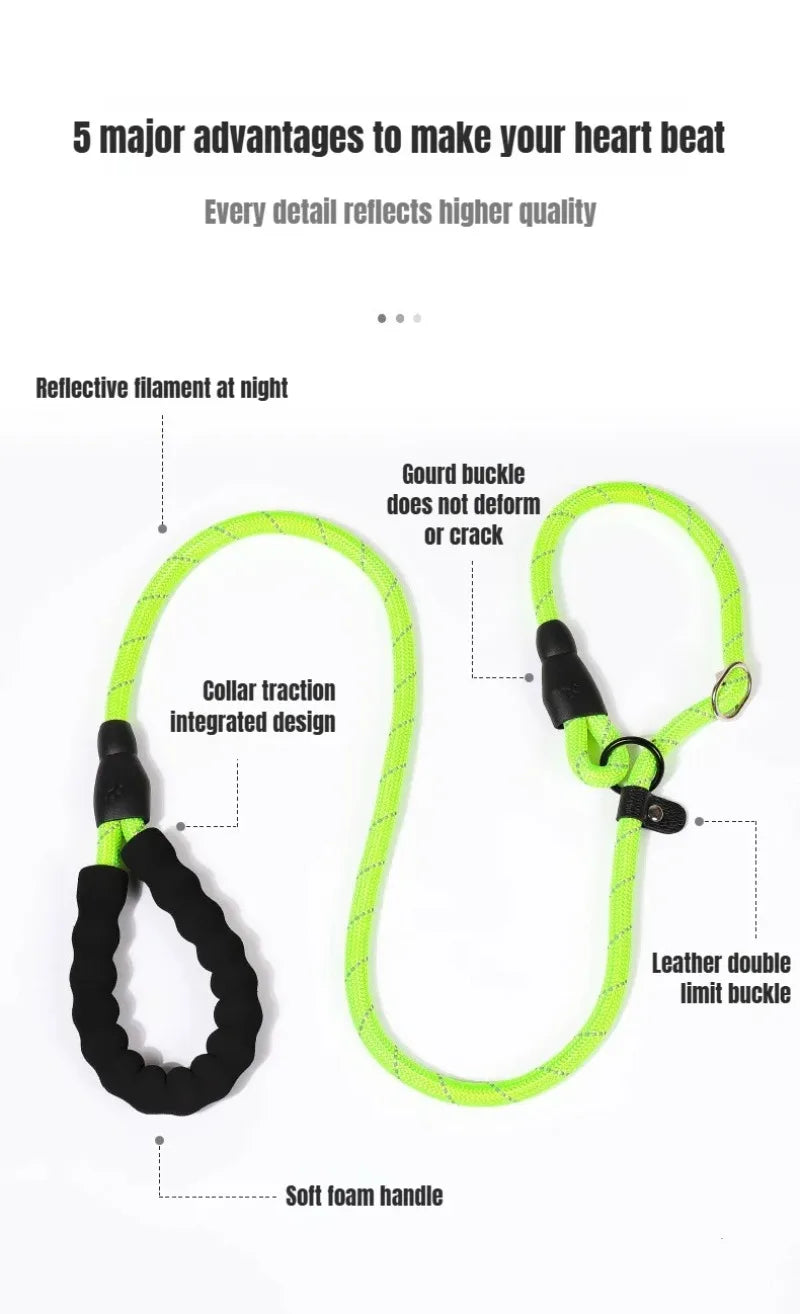 Harness Leash Dog Collar Small Puppy Accessories Explosion-proof Reflective  Training Anti-escape Walking Rope Pet Traction