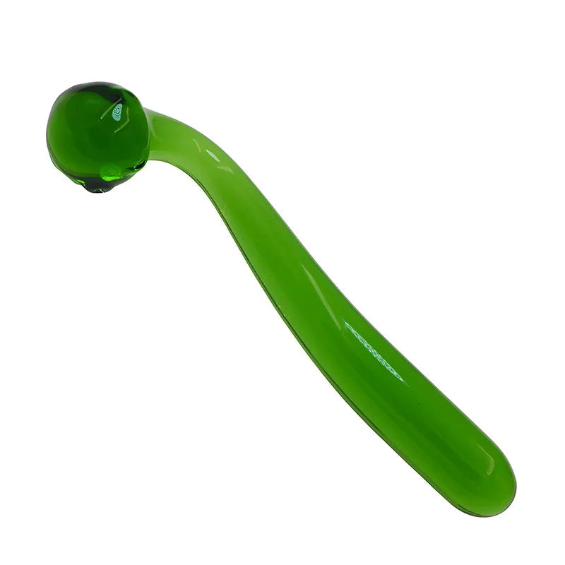 2 Colors Pyrex Glass Dildo Fake Penis Crystal Anal Beads Butt Plug Prostate Massager G Spot Female Masturbation Toys For Women