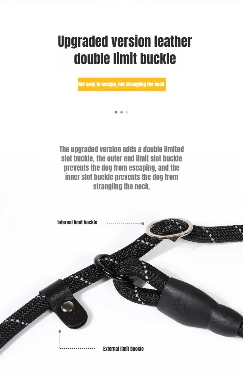 Harness Leash Dog Collar Small Puppy Accessories Explosion-proof Reflective  Training Anti-escape Walking Rope Pet Traction